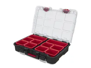 Keter Stack N Roll Versatile Storage Organizer with Removable Bins