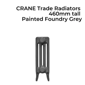 CRANE Trade Cast Iron Radiator 460mm tall - 13 Sections 810mm - Painted in a stock colour