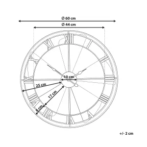 Wall Clock WIKON Metal Multicolour