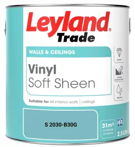 Leyland Trade Vinyl Soft Sheen Walls & Ceilings Emulsion Paint (S 2030-B30G) - 2.5L