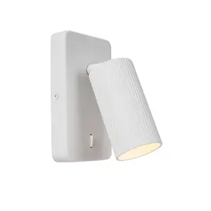 Lucide Clubs Modern Wall Spotlight - 1xGU10 - White