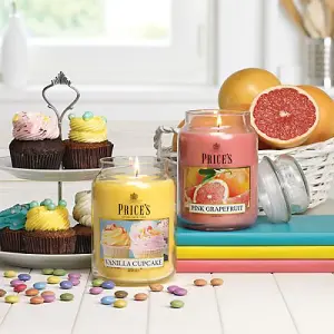 Prices Fragrance Collection Vanilla Cupcake Medium Jar Candle