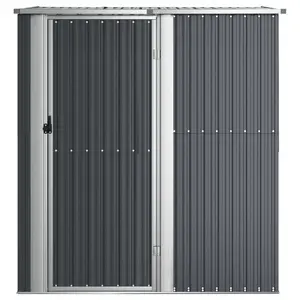 180.5 cm x 97 cm Amarius plastic tool shed Anthracite