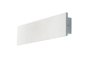 Luminosa Ortisei LED Plaster Flush Wall Light, White, 4000K