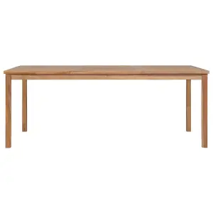 Berkfield Garden Table 200x100x77 cm Solid Teak Wood