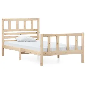 Berkfield Bed Frame Solid Wood 90x200 cm