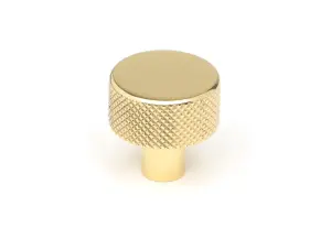 From The Anvil Polished Brass Brompton Cabinet Knob - 25mm (No rose)