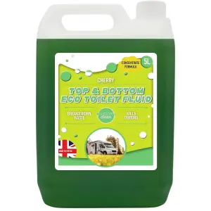 2 x 5 Litre Top & Bottom Chemical Rinse Fluid Toilet Cleaner