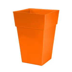 simpa 2PC Moda Milano 28L Orange Plastic Planters.