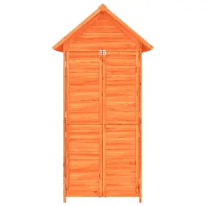 Berkfield Garden Tool Shed Brown 89x52.5x175 cm Solid Wood Pine