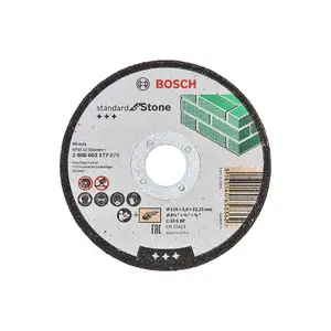 Bosch Professional Stone Straight Cutting Disc C 30 S BF - 115mm x 22.23mm x 3.0mm