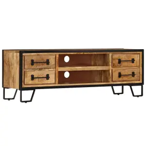 Berkfield TV Cabinet with Drawers 120x30x40 cm Solid Mango Wood