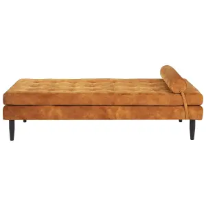 Velvet Chaise Longue Yellow USSEL