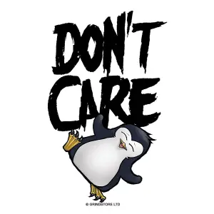 Psycho Penguin Dont Care Mug White (One Size)