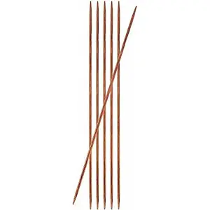 Ginger: Knitting Pins: Double-Ended: 20cm x 2.75mm: Set of 6