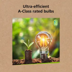 Sylvania Platinum GLS Retro E27 Ultra-Efficient Warm White 7.3W A-Class LED Bulb