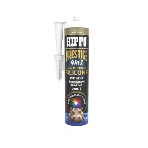 Hippo Prestige 4 in 1 Silicone Sealant - Olive Grey