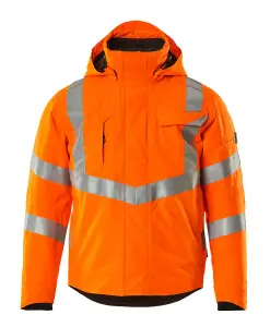 Mascot Safe Supreme Hastings Winter jacket (Hi-Vis Orange)  (Small)