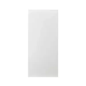 GoodHome Garcinia Integrated handle Gloss white Tall wall Cabinet door (W)400mm (H)895mm (T)19mm