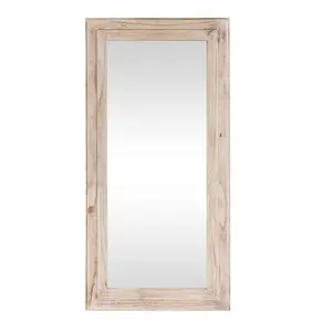 Melody Maison Large Rustic Wooden Wall/Leaner Mirror 158cm x 78cm