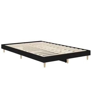 Berkfield Bed Frame Black 120x190 cm Engineered Wood