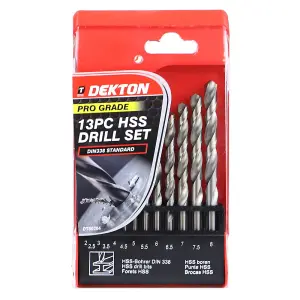 13pc HSS Drill Bits Set Pro 2-8mm