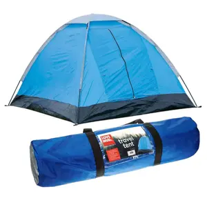 Easy To Set Up Traveling Waterproof & Windproof 2 Persons Camping Tent With Zip Door