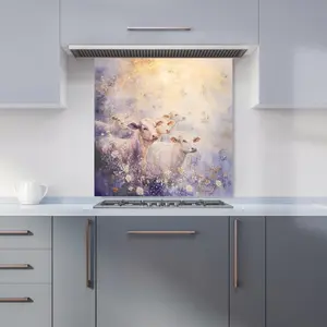 Ava Sterling: 00016 Premium Glass Kitchen Splashback W600mm x H600mm