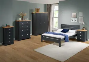 Toledo Kingsize 5ft Bed Frame in Anthracite Grey Finish