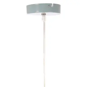 Interiors by Premier Vermont Blue Bowl Shaped Pendant Light