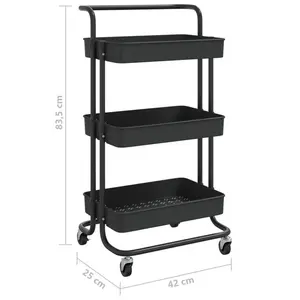 Peterkin Kitchen Cart Black