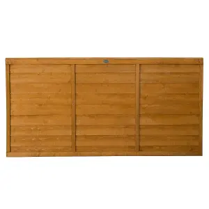 Forest Garden Traditional Overlap Dip treated 3ft Wooden Fence panel (W)1.83m (H)0.91m