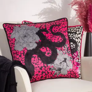 furn. Serpentine Animal Print Feather Rich Cushion