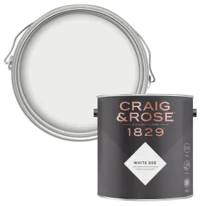 Craig & Rose 1829 White Doe Chalky Emulsion paint, 2.5L