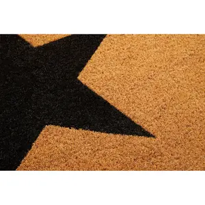 Interiors by Premier Big Black Star Extra Large Doormat