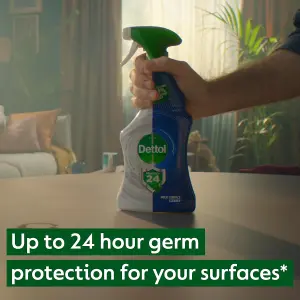 Dettol Protect 24 hour Antibacterial Disinfectant Multi Surface Spray Cleaner - Ocean Fresh - 460ml x 6