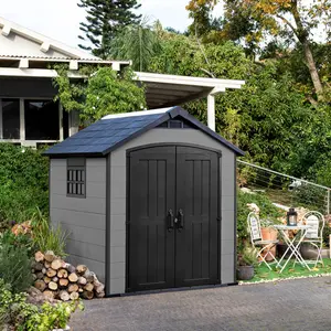 Keter Premier 7 ft. W x 7 ft. D Apex Outdoor Garden Shed