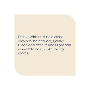 Dulux Natural hints Orchid white Silk Emulsion paint, 2.5L