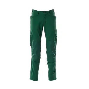 Mascot Accelerate Stretch Trousers with Kneepad Pockets - Green   (48.5) (Leg Length - Regular)