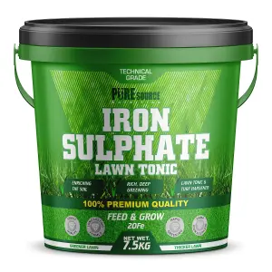 Iron Sulphate 7.5kg Bucket Makes Grass Greener Hardens Turf and Prevents Lawn Disease Makes upto 7500L Covers upto 7500m2 by PSN