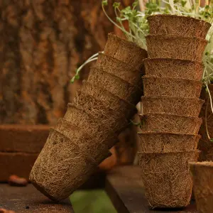 Coir Products 5cm Coir Pot for Indoor and Outdoor Use 20 Pack