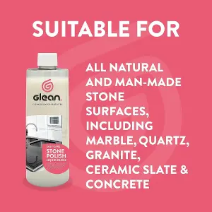 GLEAN Stone Polish Liquid Gloss - Cleans Polishes & Intensifies Colour & Structure 500ml