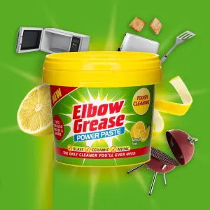 6 x Elbow Grease Cleaning Paste All Purpose Degreaser Cleaner Lemon 350g