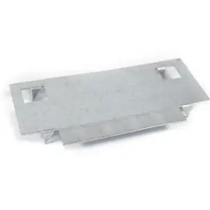 Pack of 2 - Galvanised Metal Safe Plate 45x90mm