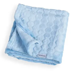 Clair de Lune Blue Marshmallow Pram Blanket 90 x 70cm