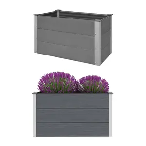 Berkfield Garden Raised Bed WPC 100x50x54 cm Grey