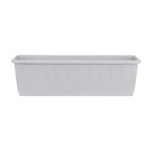 Wham Pack 2 Etruscan 60cm Plastic Trough Soft Grey