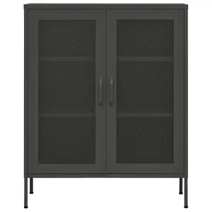 Berkfield Storage Cabinet Anthracite 80x35x101.5 cm Steel