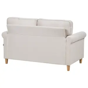 2 Seater Fabric Sofa Light Beige RONNEBY