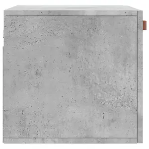 Berkfield Wall Cabinet Concrete Grey 60x36.5x35 cm Engineered Wood